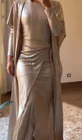 Aurora Caftan Beige Gold ✨